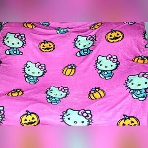 Hello Kitty TWIN Frankenstein Halloween blanket! 60x90 *LAST ONE!*